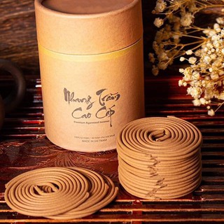 Nhang Vòng Khoanh Trầm Hương - 100% Trầm Hương Tự Nhiên - 1 hộp 24 khoanh đơn- 1 khoanh cháy 4h