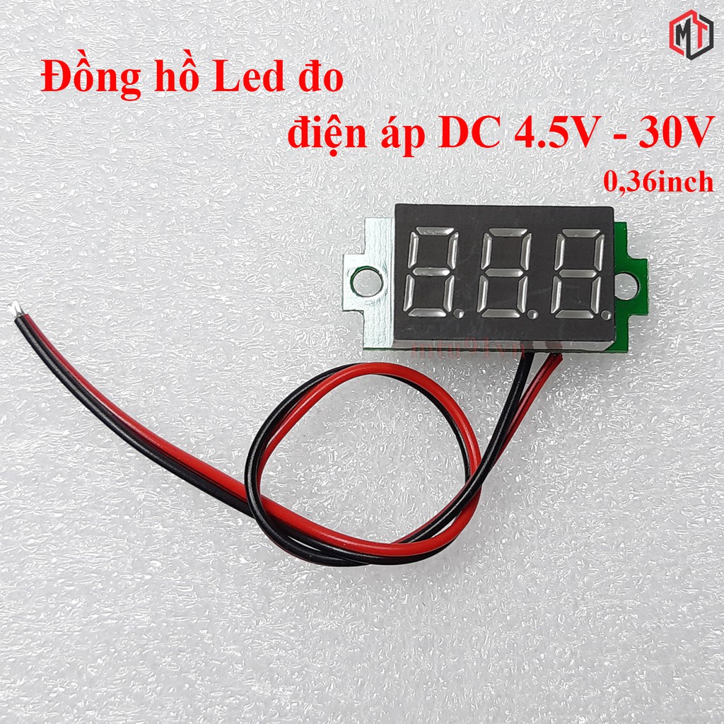 Vôn kế - Đồng Hồ Led Đo Áp - Volt DC 2 Dây 4.5~30V