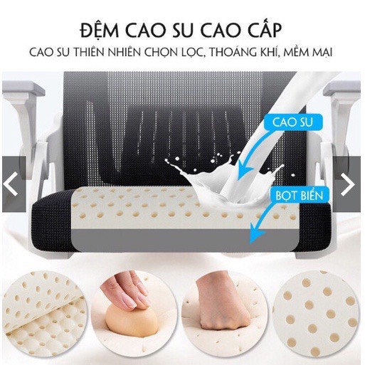 Ghế Xoay Văn Phòng,Ghế làm việc Cao Cấp Siêu Tiện ích- xoay 360- Ghế VP Công Thái Học