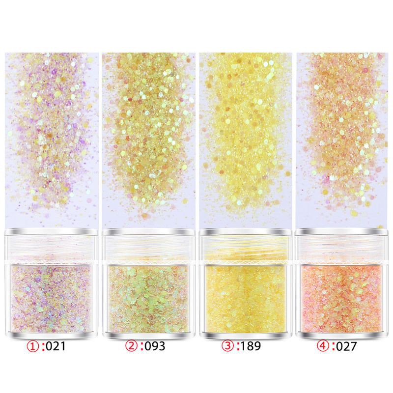 Set 4 Lọ Kim Tuyến Trang Trí Móng Tay Diy Chuyên Dụng