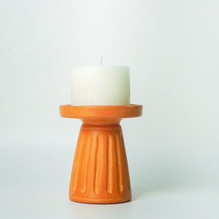 Đế Bỏ Nến Đất Nung - Terra Cotta Candle Holder - DN24