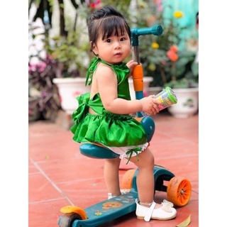 SET YẾM NƠ XANH BÉ GÁI (7-15kg)