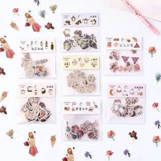 (Sale)Set 32 sticker dán washi trang trí