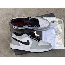 [ 𝐒𝐀𝐋𝐄 ĐẬ𝐌 𝟖.𝟖 ] Giày jdr ✅full box bill✅ 1 thấp cổ, Giày JD 1 LOW TOP Hottrend, Giày sneaker JORDAN 1 LOW Trắng Xám Nam