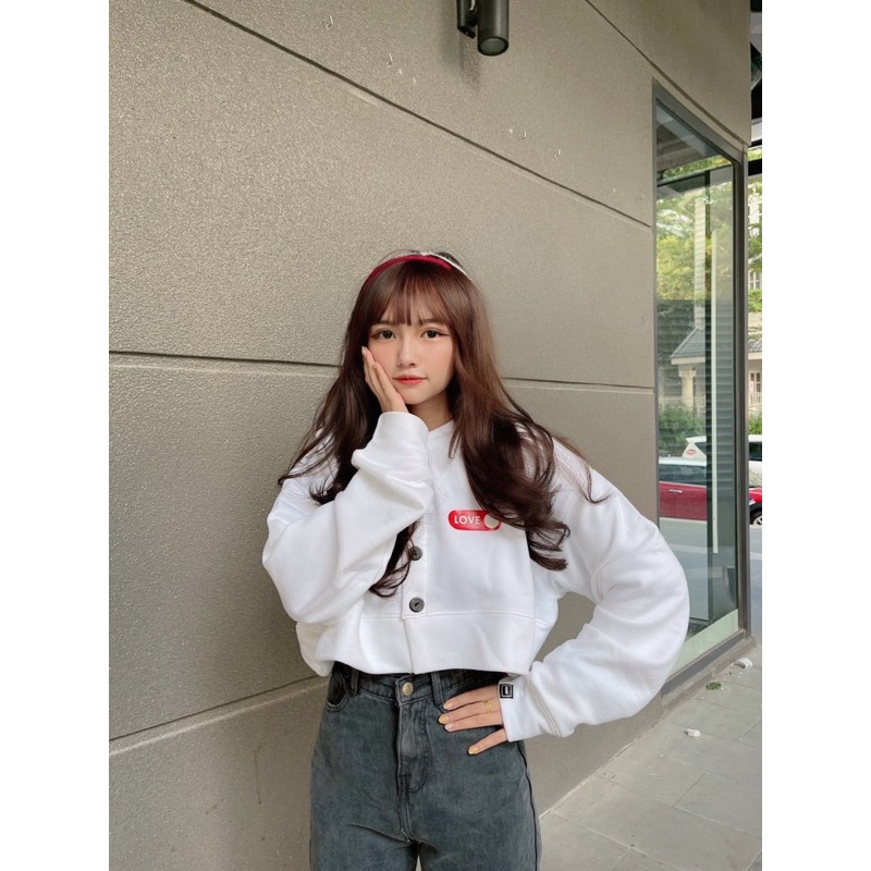 ÁO CARDIGAN CROPTOP LOVE | BigBuy360 - bigbuy360.vn