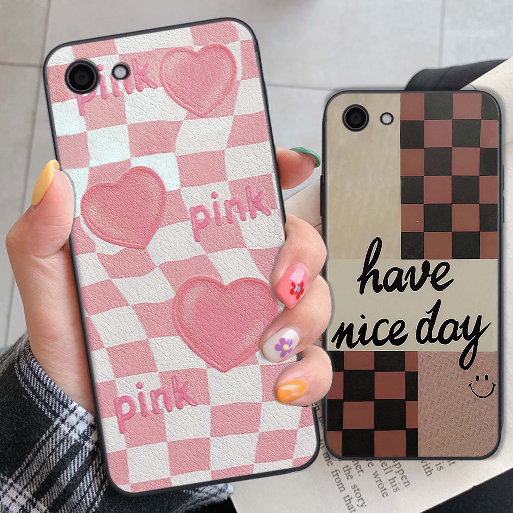 Ốp Vivo Y81 / Y83 caro trái tim cá tính, thời trang siêu đẹp, siêu phong cách