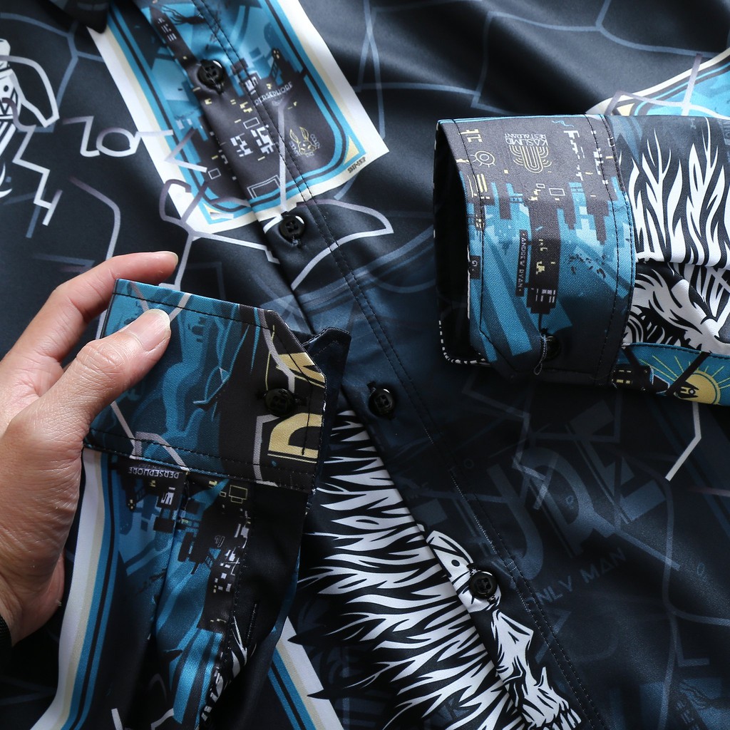 [bigsize &lt; 130kg] ÁO SƠ MI NAM tay dài BIGSIZE