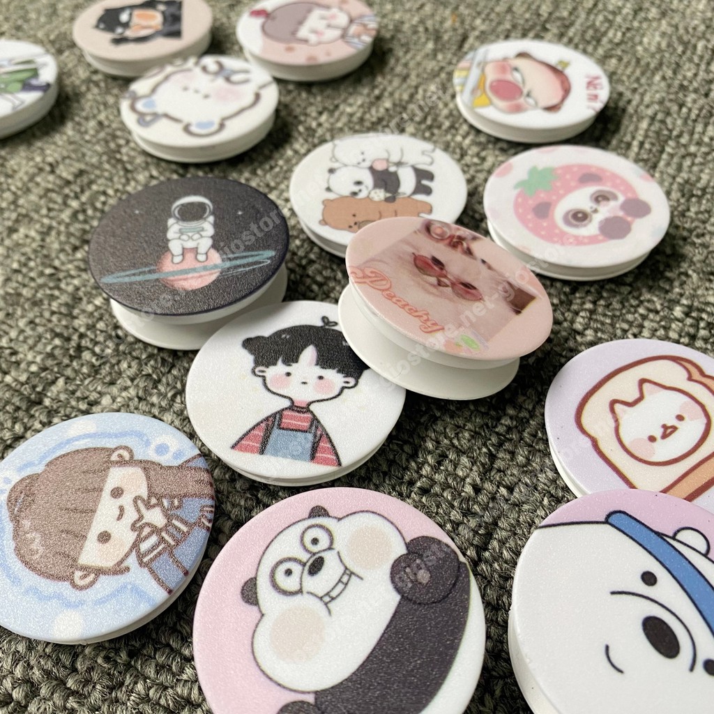 Giá đỡ chống lưng cho điện thoại Popsocket nhiều mẫu dễ thương (Giao ngẫu nhiên)