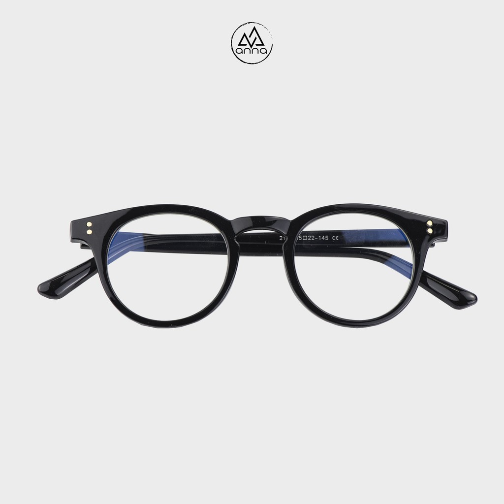 Gọng kính mắt thời trang nam nữ ANNA dáng tròn cá tính chất liệu nhựa dẻo A00251 | BigBuy360 - bigbuy360.vn