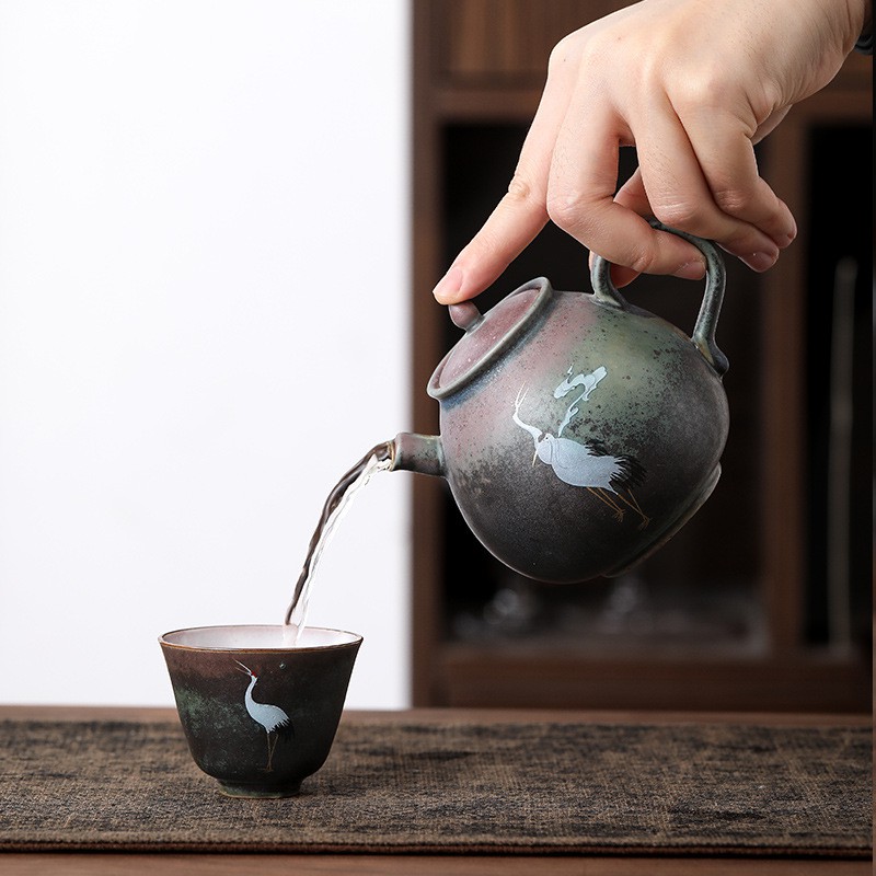 Ấm trà thủ công kiểu cổ điển thiết kế dễ thương