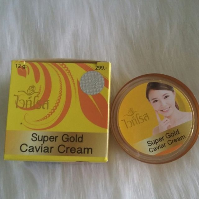 Kem Dưỡng Trắng Da Face Super Gold Caviar Thái Lan