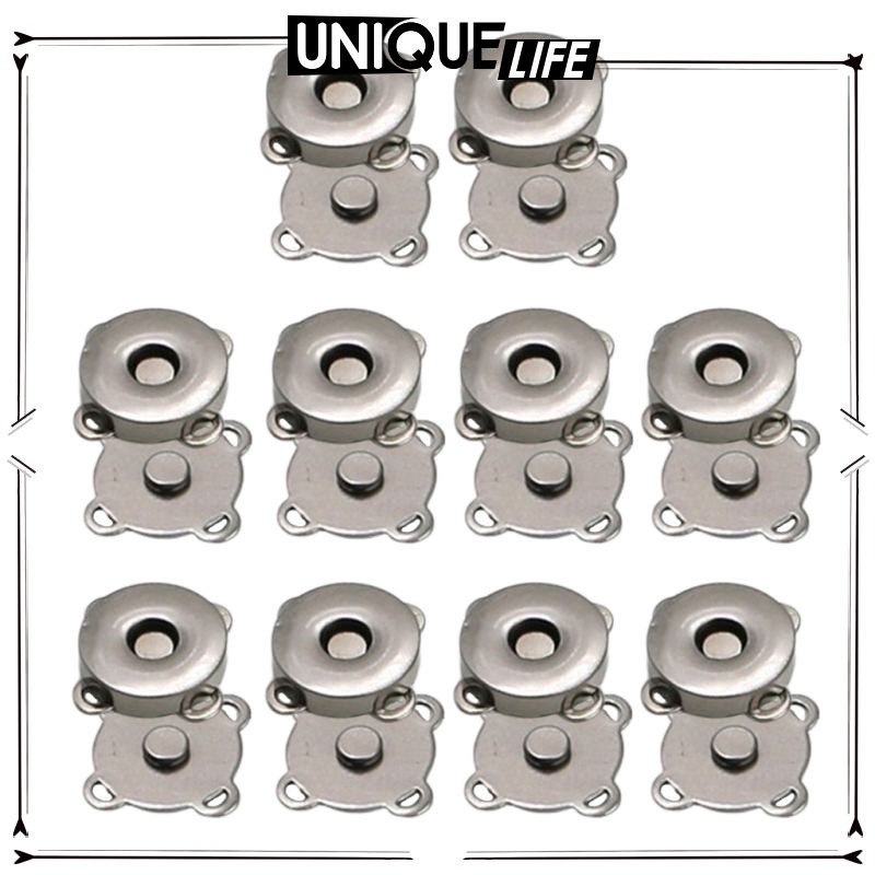 Set 10 Cặp Nút Từ Tính Làm Túi Xách DIY 14mm