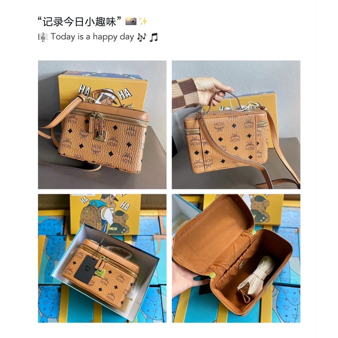 TNS - Túi đeo chéo form hộp M•see•M nâu