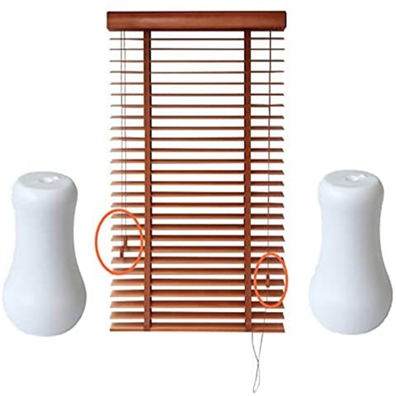 Bộ 15 Núm Tua Nhỏ Bằng Nhựa Màu Trắng Treo Rèm Cửa Sổ