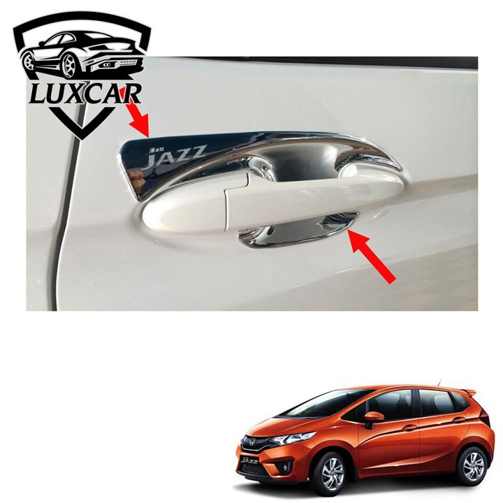 Ốp tay và hõm cửa mạ crom theo xe honda Jazz
