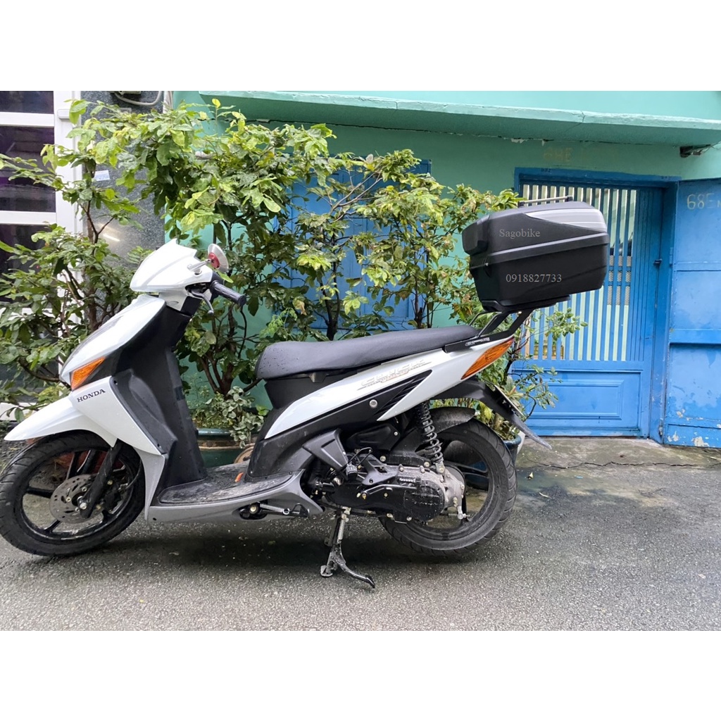 Thùng xe Click 110, thùng Givi B32N_ADV và baga givi lắp cho Click V1, hàng Givi chính hãng, bảo hành 2 năm