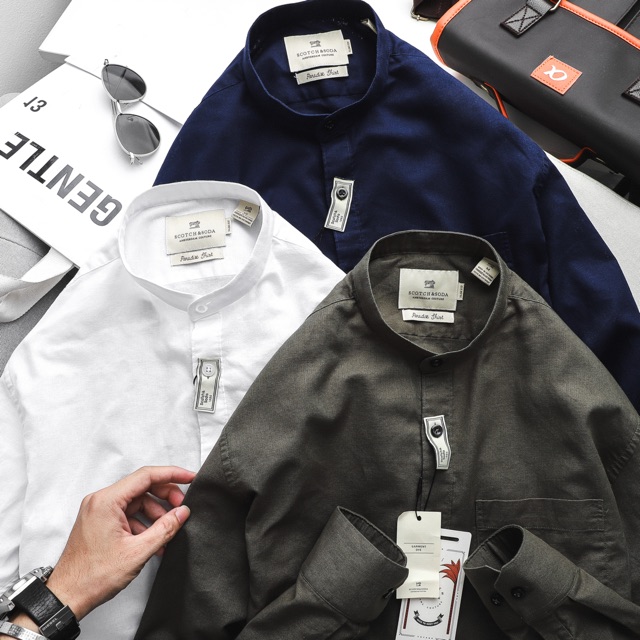 Áo somi đũi cổ trụ dài tay S.Soda | BigBuy360 - bigbuy360.vn