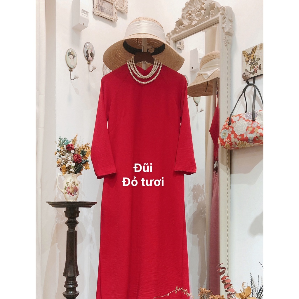 Áo dài lẻ đũi màu trơn