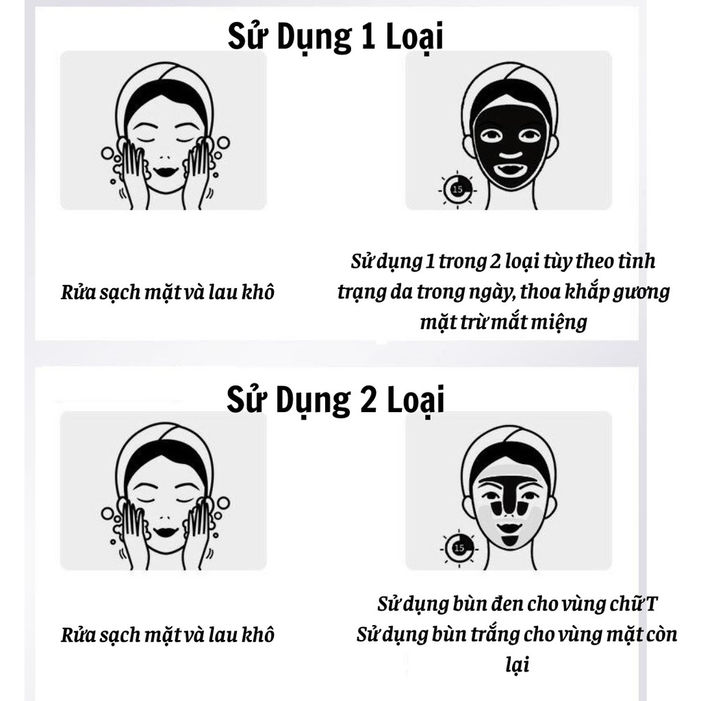 Mặt Nạ Bùn 2 Ngăn Kiềm Dầu Se Chân Lông Dưỡng Cấp Ẩm Sáng Mịn Da