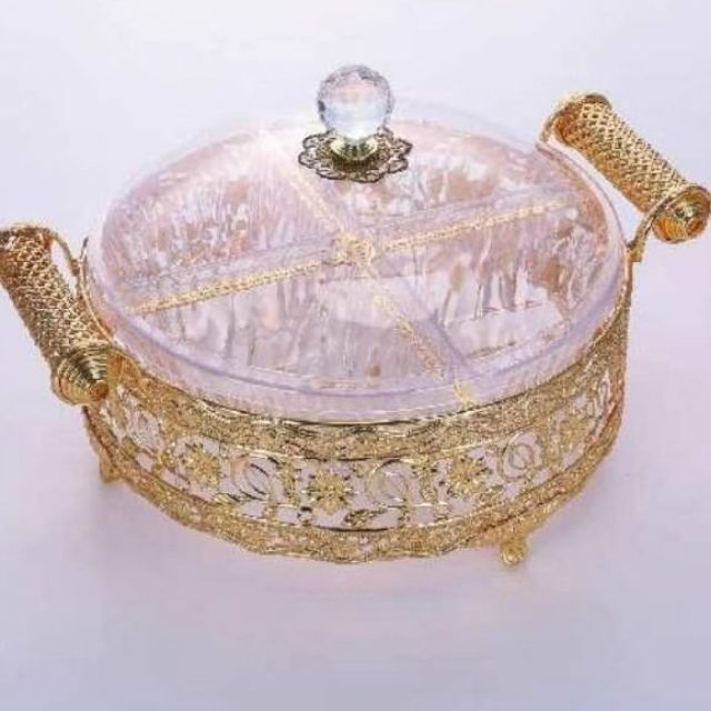 Khay mứt 4 ngăn lịch sự, sang trọng