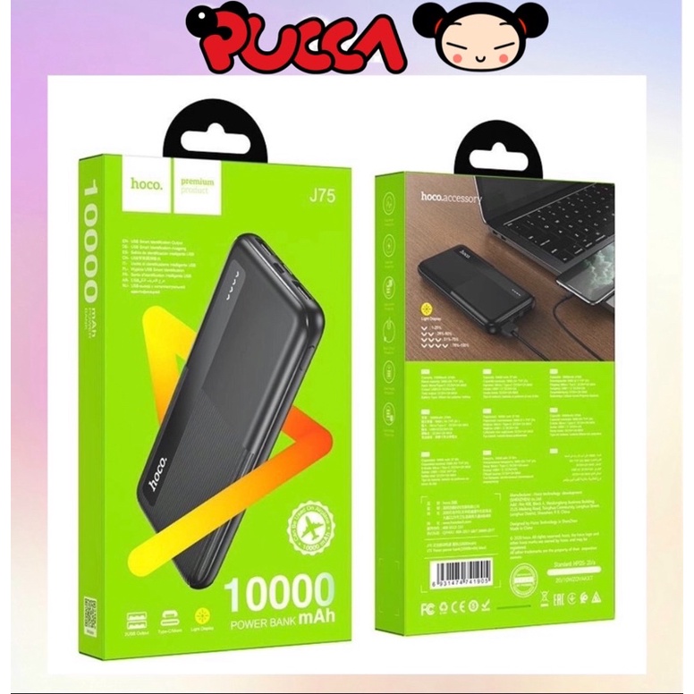 Pin Sạc Dự Phòng Hoco J75 10000 mAh Chính Hãng