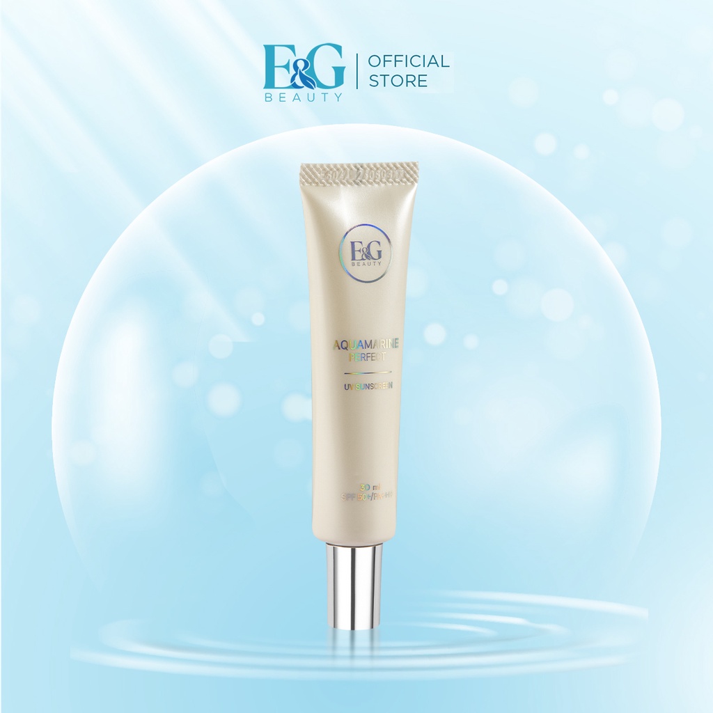 Kem Chống Nắng SPF 50+, PA ++++ Chống nắng phổ rộng, dưỡng ẩm, chống lõa hóa E&G Aquamarine Perfect UV Sunscreen