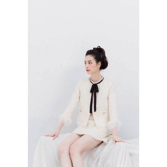 Áo khoác dạ tweed Flâner Jacket by Joie des Roses | BigBuy360 - bigbuy360.vn