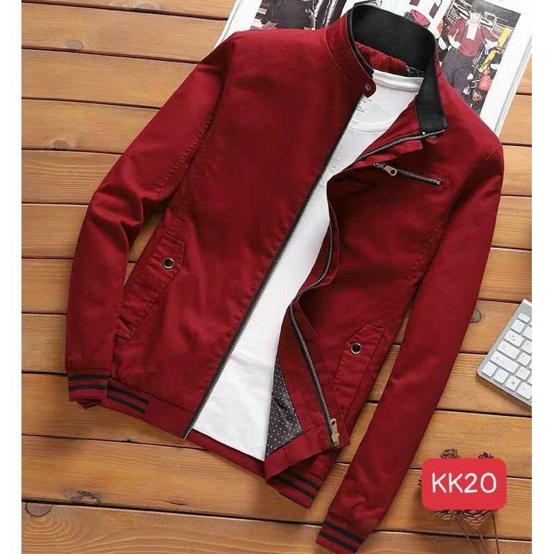 Áo Khoác Nam Syn92. Áo Khoác Kaki Cá Tính Phong Cách Trẻ Trung Năng Động GM08 Màu Đỏ Đô | BigBuy360 - bigbuy360.vn