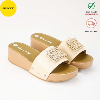 Dép nữ đế xuồng cao 5p thời trang c55 - giay giavy