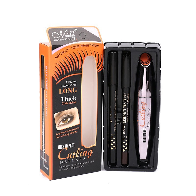 Set Mascara Và Bút Kẻ Mắt 3D Chống Thấm Nước Cao Cấp
