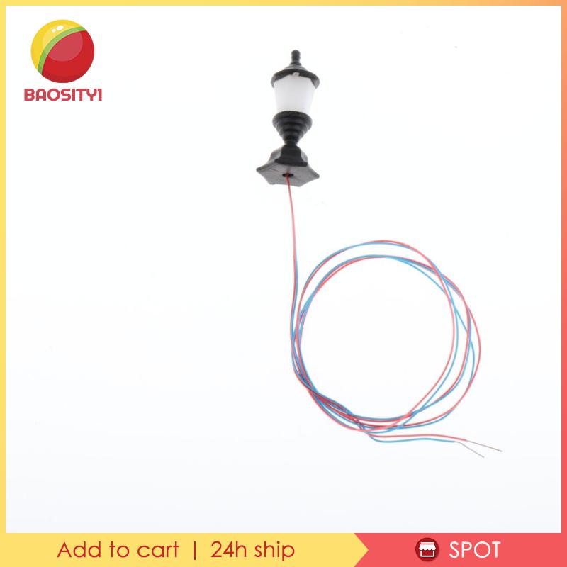 Set 10 mô hình đèn đường trang trí phong cảnh công viên 1.2cm 1:100