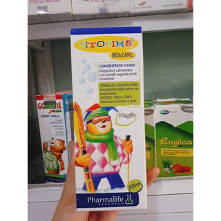 [Chính hãng ] Fitobimbi Broncamil - Hỗ trợ giảm ho đờm, ho do nhiễm lạnh, viêm họng, viêm phế quản (Chai 200ml)
