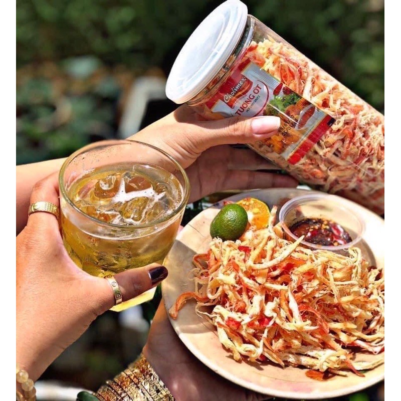 🐙 MỰC XÉ SỢI HẤP NƯỚC DỪA  🥥  300g