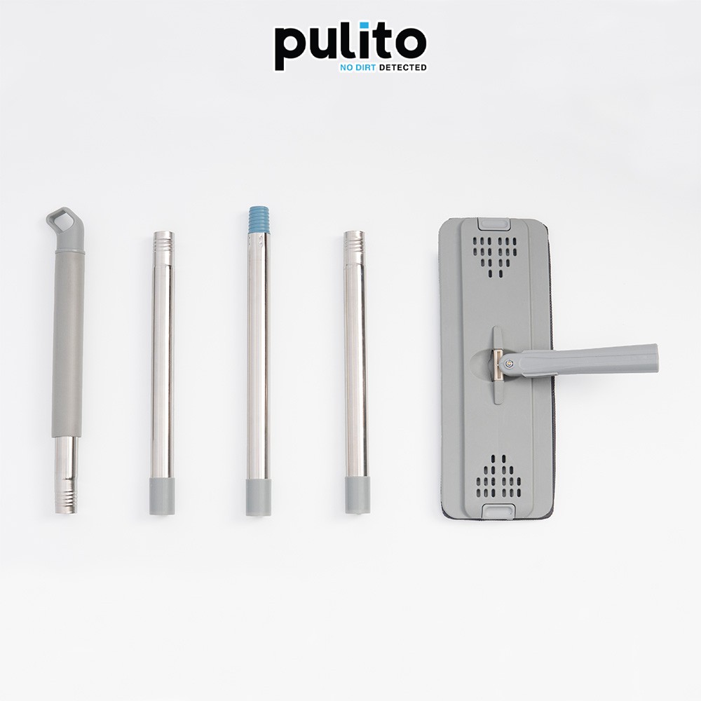 Bộ lau nhà cao cấp thông minh Pulito tự vắt, đầu lau xoay 360 độ (Tặng kèm 1 bông lau) BLN-S6