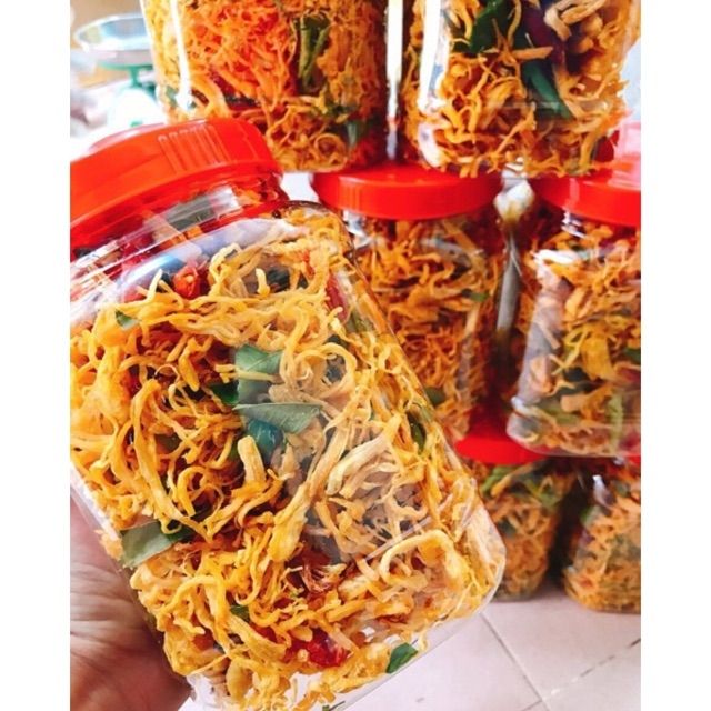 Khô gà lá chanh loại 1, hộp 500gr