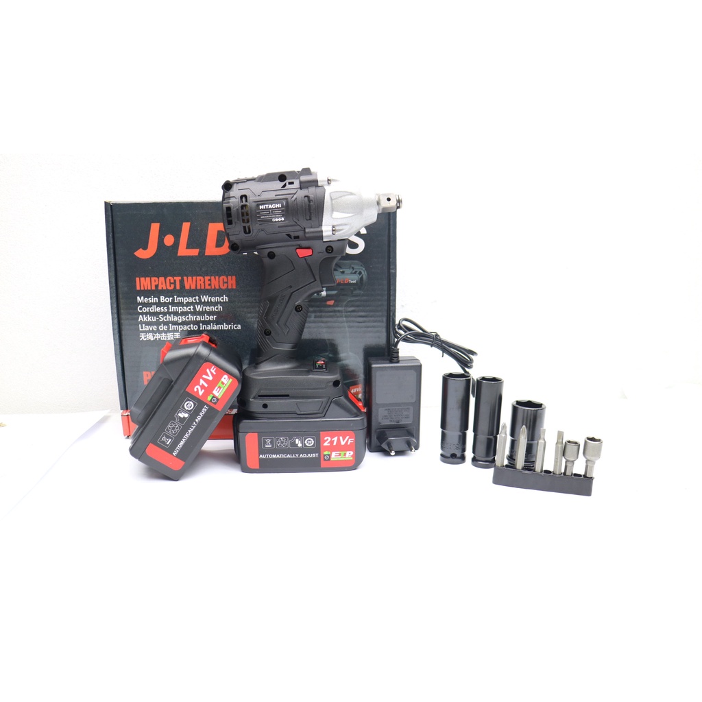 [Máy 2 pin ] Máy Siết Bulong HITACHII 21Vf -3 Tốc Độ-Pin Khủng 10 Cell-Động Cơ Không Chổi Than