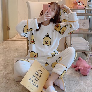 [MẪU 1 - 8] BỘ PIJAMA NỈ BÔNG CỔ TRÒN CỰC MỀM MỊN, ẤM ÁP, SIÊU XINH