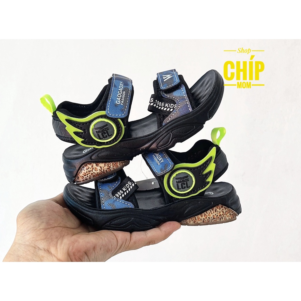 sandal bé trai dép quai hậu cho bé nội địa khâu đế bền quai vải đế chống trượt êm chân khỏe khoắn thời trang hè 617