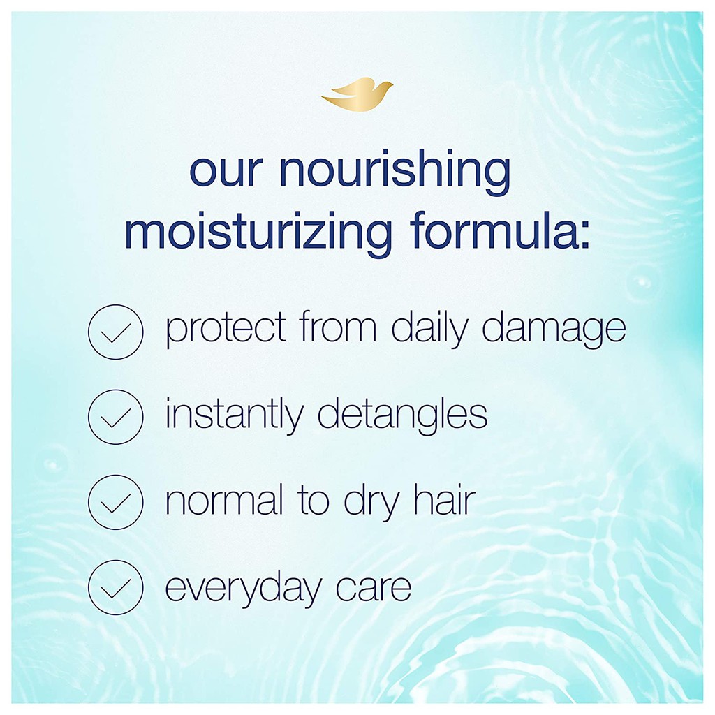 Dầu xả dưỡng ẩm sâu Dove Nutritive Solutions Daily Moisture Moisturizing Conditioner 355ml (Mỹ)