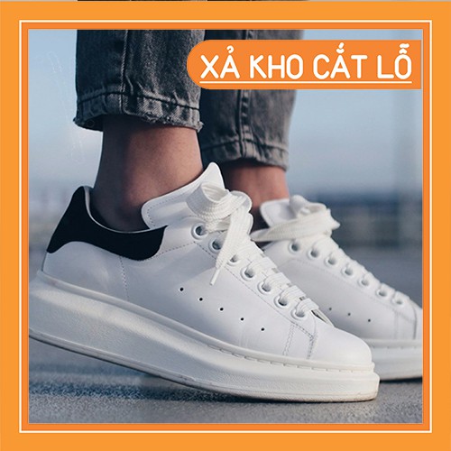 Giày Sneaker MCQ Màu Trắng 👟CỰC CHẤT👟 Đế Khâu, Gót Nhung, Da Cao Cấp Cho Cả Nam Và Nữ