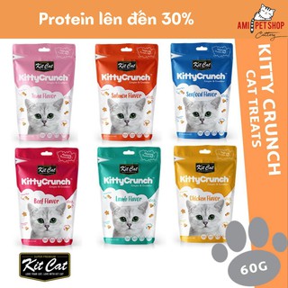 Bánh thưởng cho mèo Kitty Crunch 60g - Snack Kitcat dinh dưỡng cho mèo thumbnail