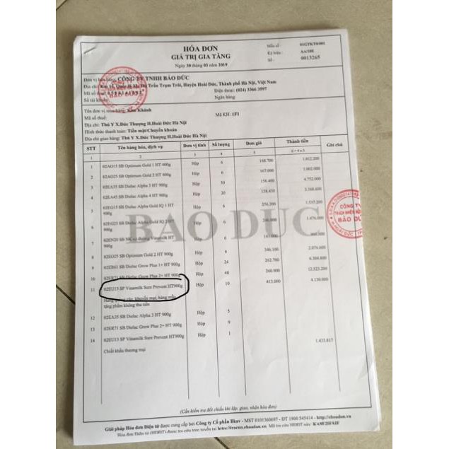 Sữa Sure Prevent của vinamilk loại 900g Date 4/2024