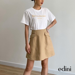 Chân Váy Ngắn Nâu Vàng EDINI - V373