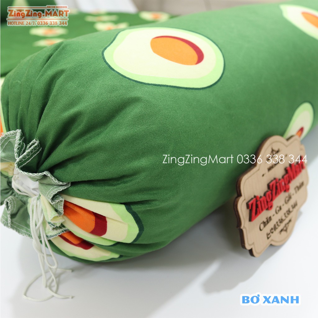 Bộ Ga Gối Poly Cotton Ga trải giường Bơ Xanh | Bộ Drap giường m2/m6/m8/2m2 ( ZingZingMart )