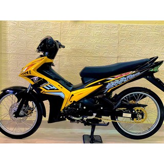 Tem xe exciter 2010 vàng đen trắng