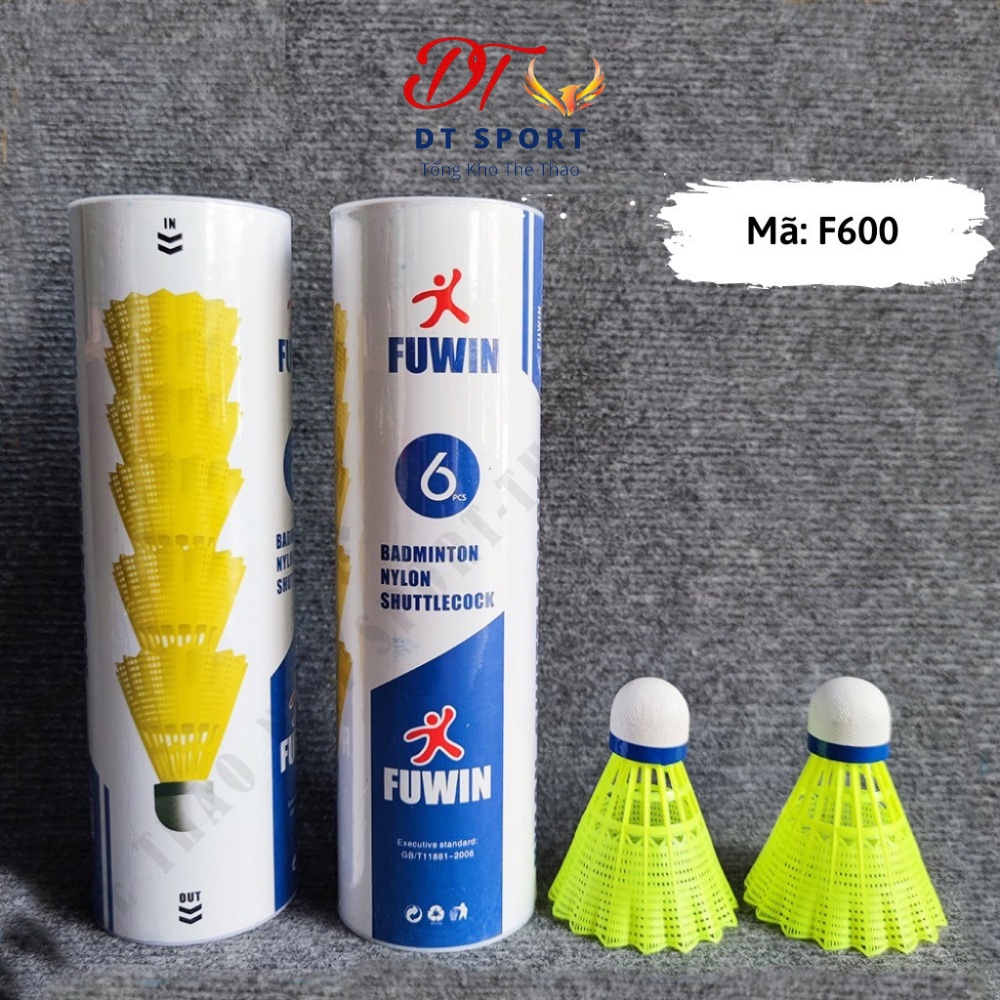 Hộp quả cầu lông nhựa F600 và F650 siêu bền 🌪 Free Ship 🌪 hộp 6 quả, hàng chính hãng Fuwin