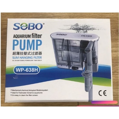 LỌC THÁC - LỌC TREO SOBO 618H/ 628H/ 638H chạy êm cho bể cá thủy sinh treo thành hồ