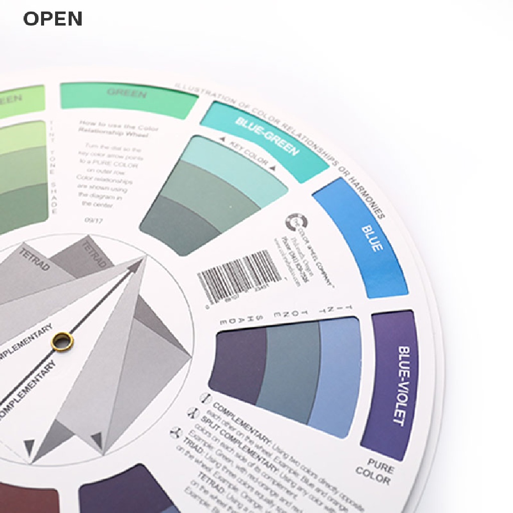 op Professional Paper Card Design Color Mixing Wheel Ink Chart Guidance Round my