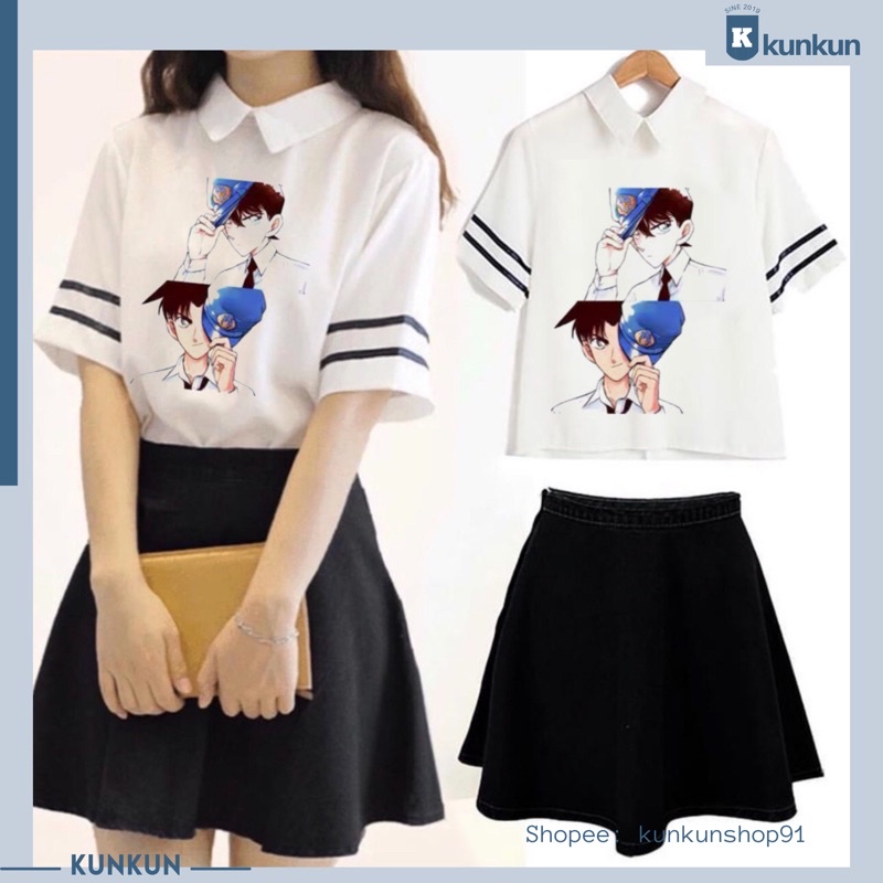 Set Áo Váy Thám Tử Lừng Danh Conan