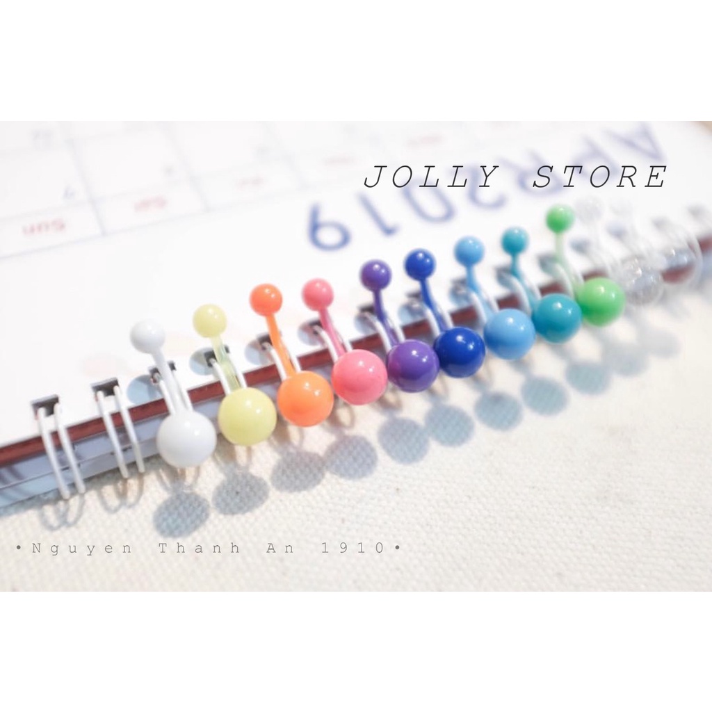 Khuyên rốn nhựa sinh học nhiều màu sắc JOLLY không gây kích ứng da xỏ khuyên Piercing